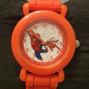 10/$20 Marvel Spiderman by Ewatchfactory Red/White Silicone  Time Teaching Boy's